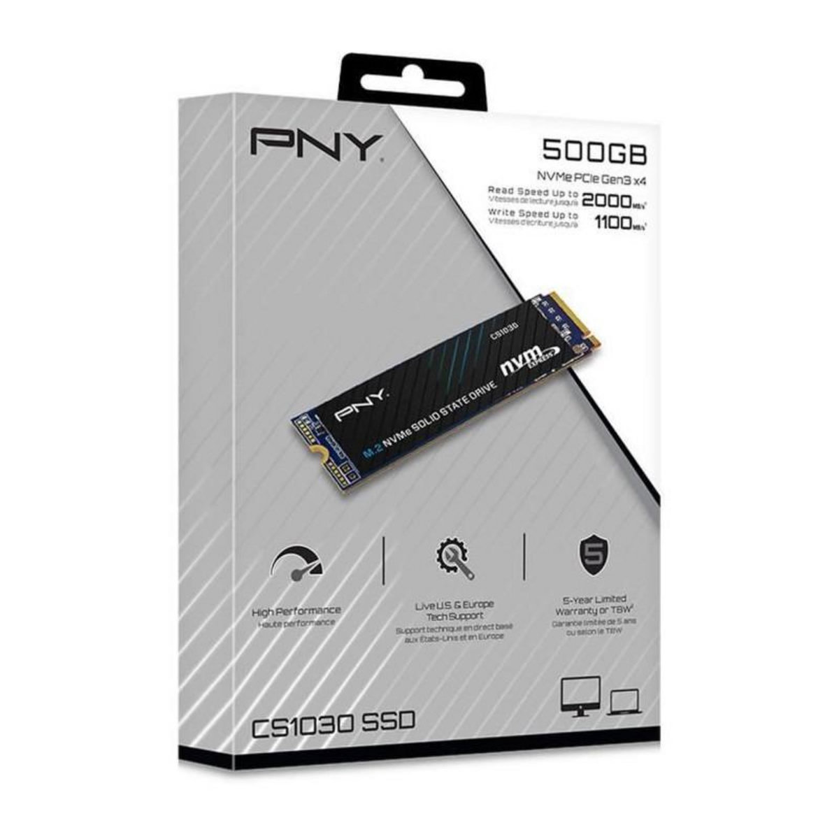 PNY PNY - CS1030 - SSD - 500 Go - M.2 2280 - M280CS1030-500-RB