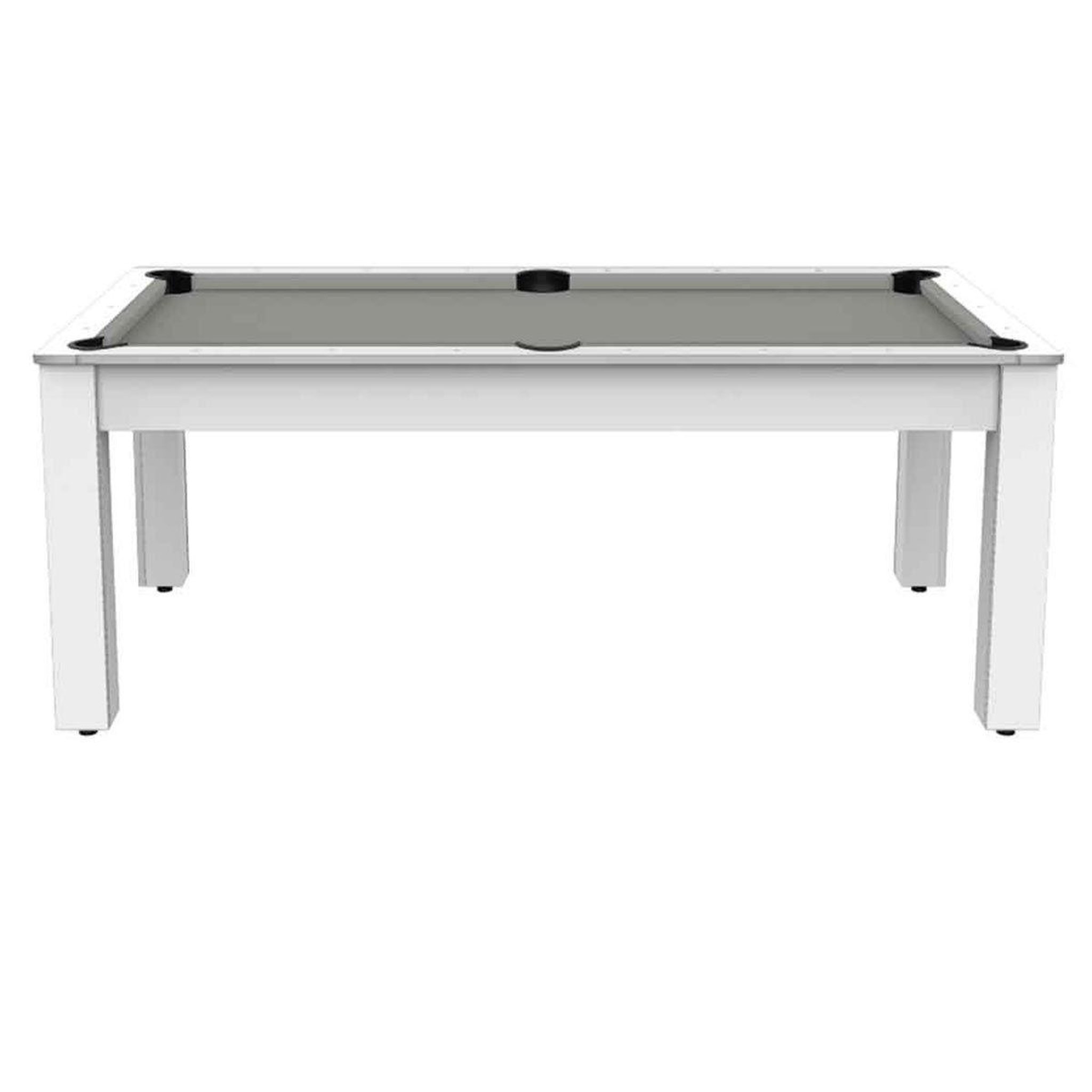Voir la diapositive 1 : DE FAUGERES Table de Billard Convertible  Oregon  213cm Blanc & Gris