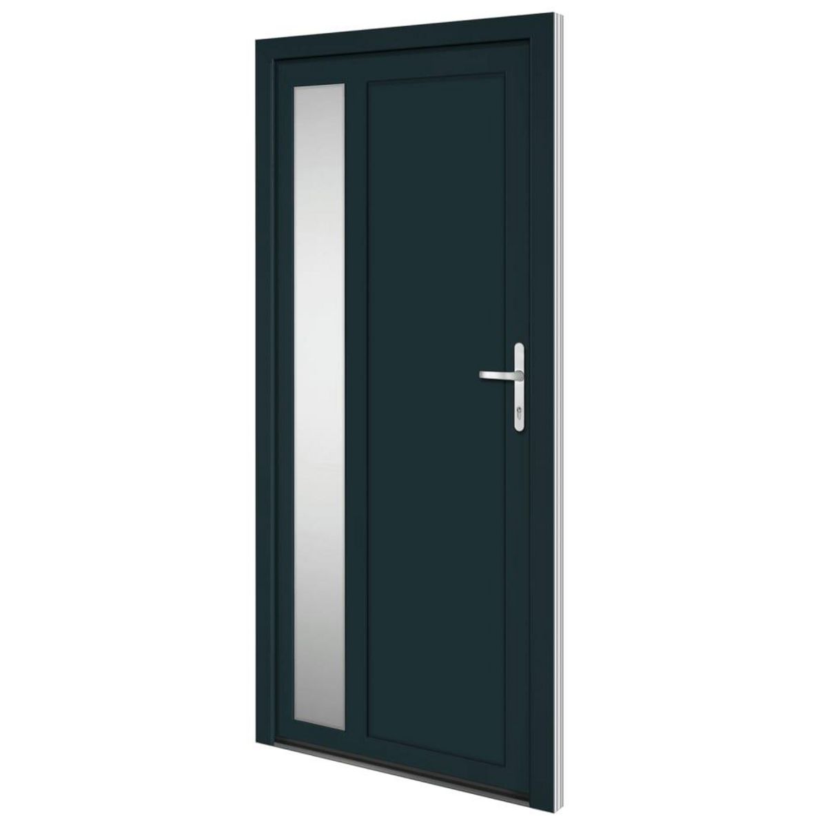 VIDAXL Porte d'entree anthracite 98x200 cm PVC