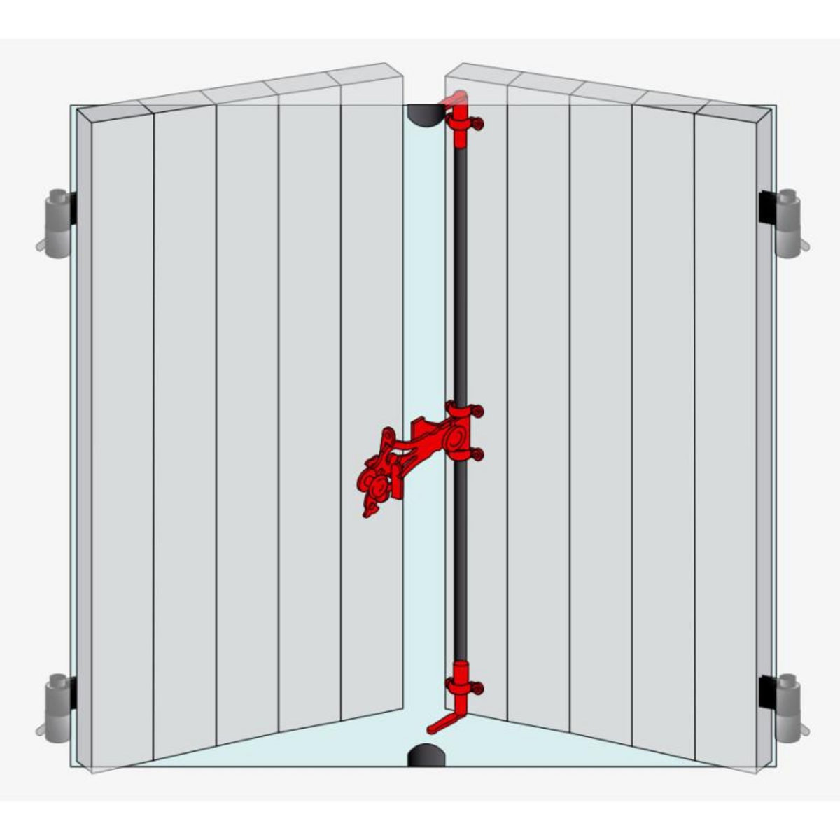 TORBEL Sachet d accessoires TUBRAIN poignée feuille aluminium blanc 9016 TORBEL 04P1S5P