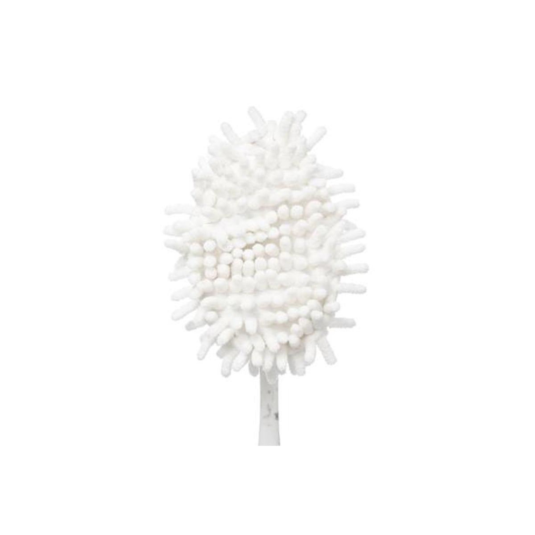 Voir la diapositive 2 : FIVE Plumeau bambou effet marbre  scrub  35cm blanc