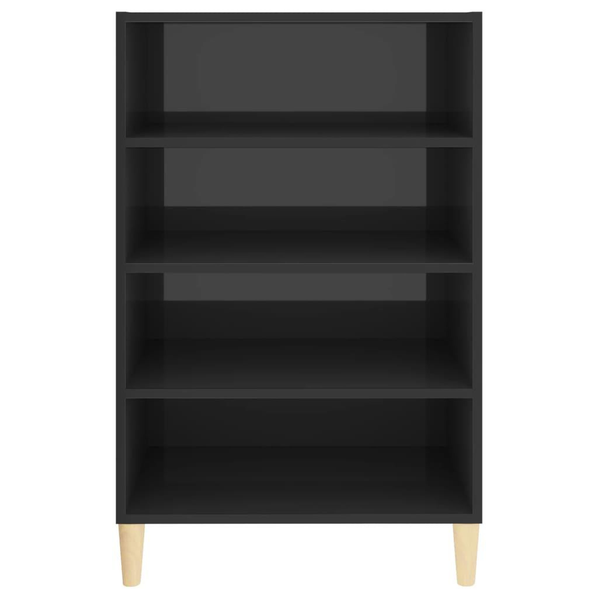 Voir la diapositive 4 : VIDAXL Buffet gris brillant 57x35x90 cm bois d'ingenierie