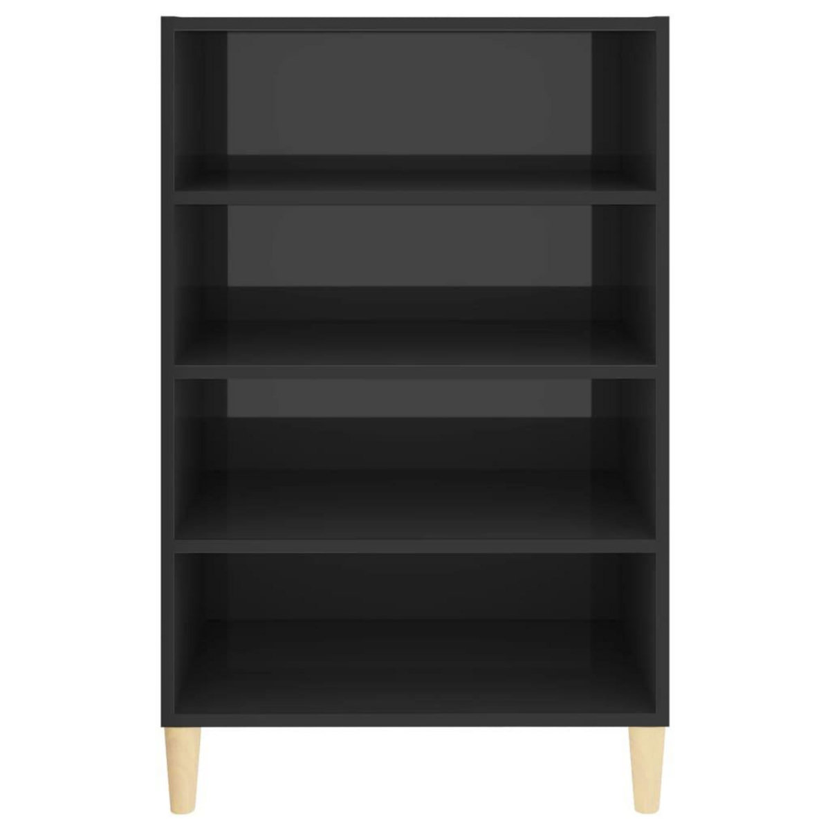 VIDAXL Buffet gris brillant 57x35x90 cm bois d'ingenierie