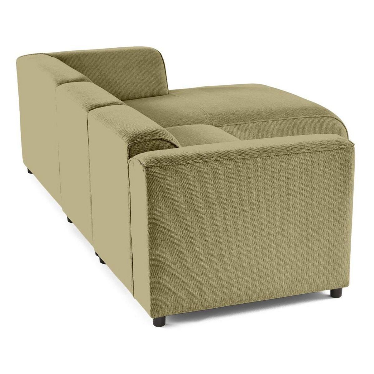 LISA DESIGN Suaro - canapé modulable d'angle droit 4 places en tissu texturé