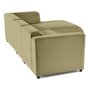 Voir la diapositive 6 : LISA DESIGN Suaro - canapé modulable d'angle droit 4 places en tissu texturé