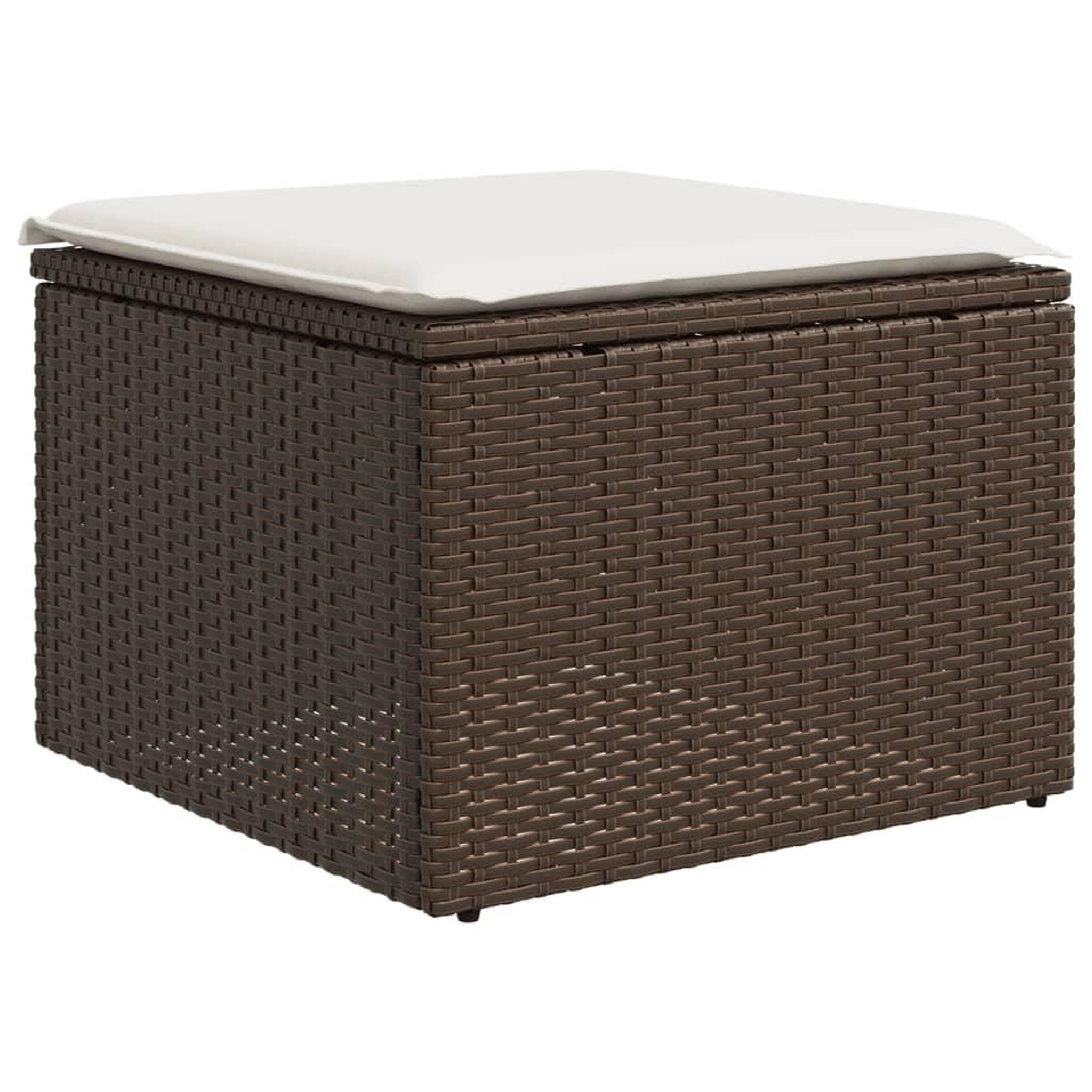 Voir la diapositive 4 : VIDAXL Salon de jardin avec coussins 6 pcs marron resine tressee