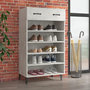 Voir la diapositive 1 : VIDAXL Armoire a chaussures Gris beton 60x35x105 cm Bois d'ingenierie