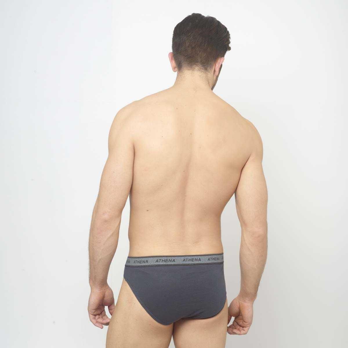 ATHENA Lot de 4 slips 100% coton