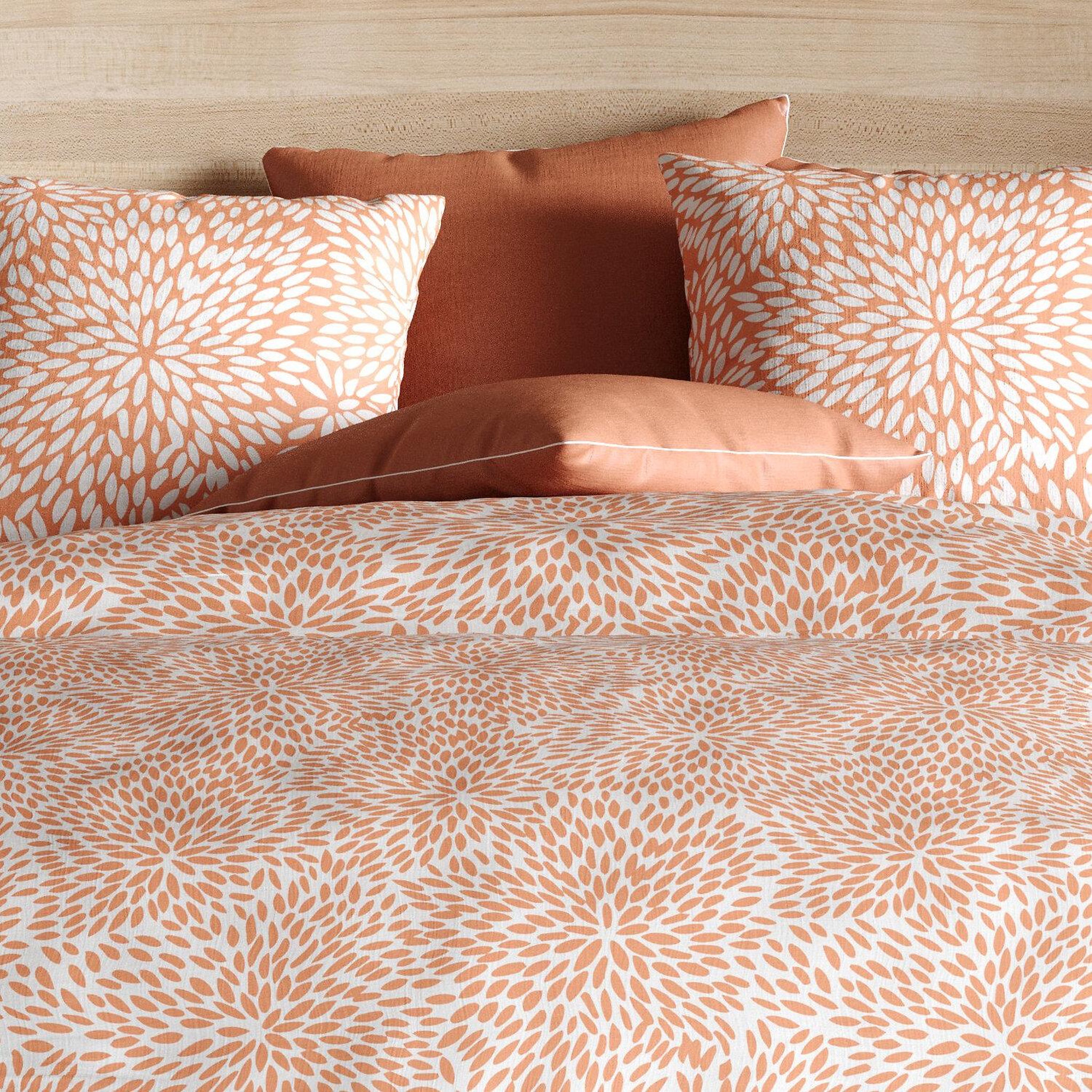 Voir la diapositive 4 : Les Ateliers du Linge Parure housse de couette 100%polyester 60gsm, lantana