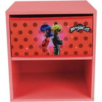 Fun House Fun house miraculous ladybug chevet avec tiroir h.36 x l.33 x p. 30 cm