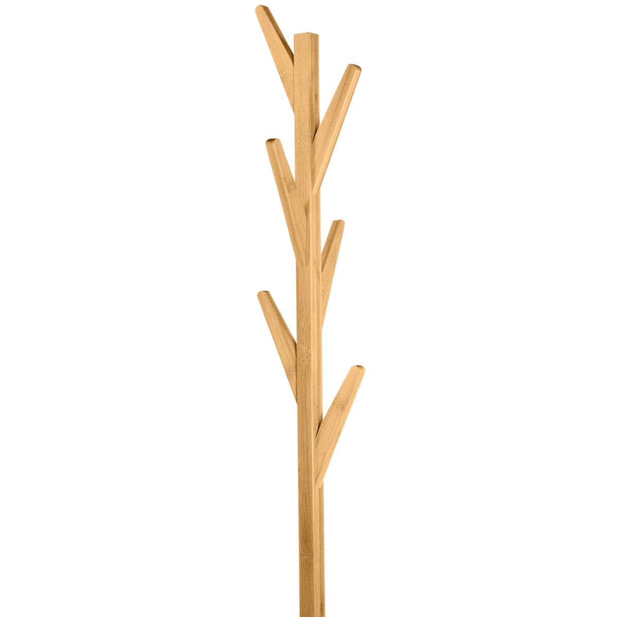 ID MARKET Porte-manteau bambou LANA avec étagères d'angle