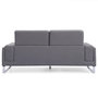 Voir la diapositive 3 : Paris Prix Canapé 3 Places Tissu  Ezekiel  198cm Gris Clair