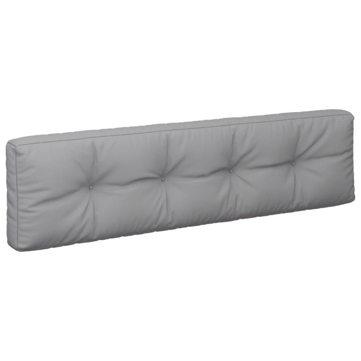 VIDAXL Coussins de palette lot de 2 gris tissu