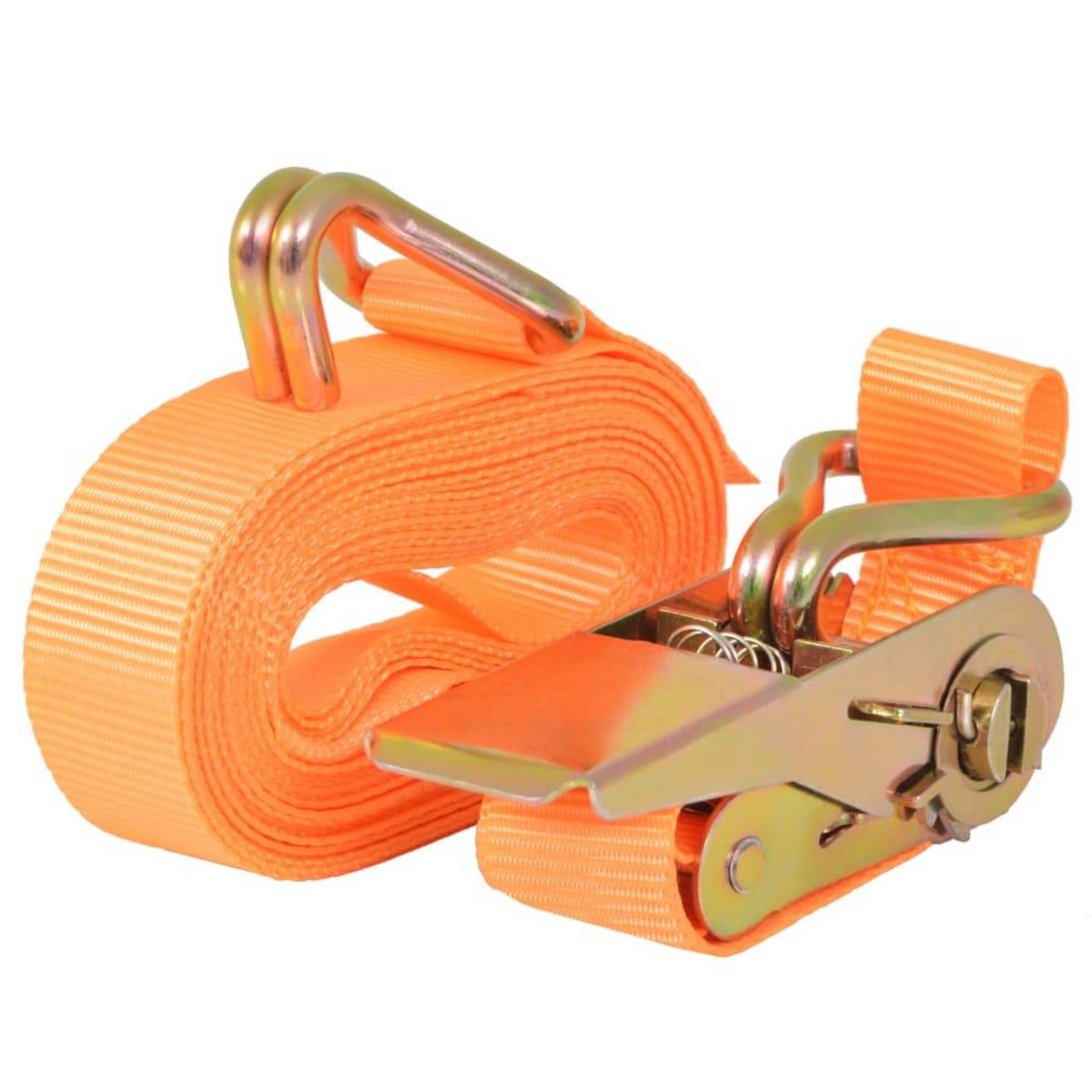 VIDAXL Sangle d'arrimage 10 pcs 0,4 tonne 6 m x 25 mm Orange