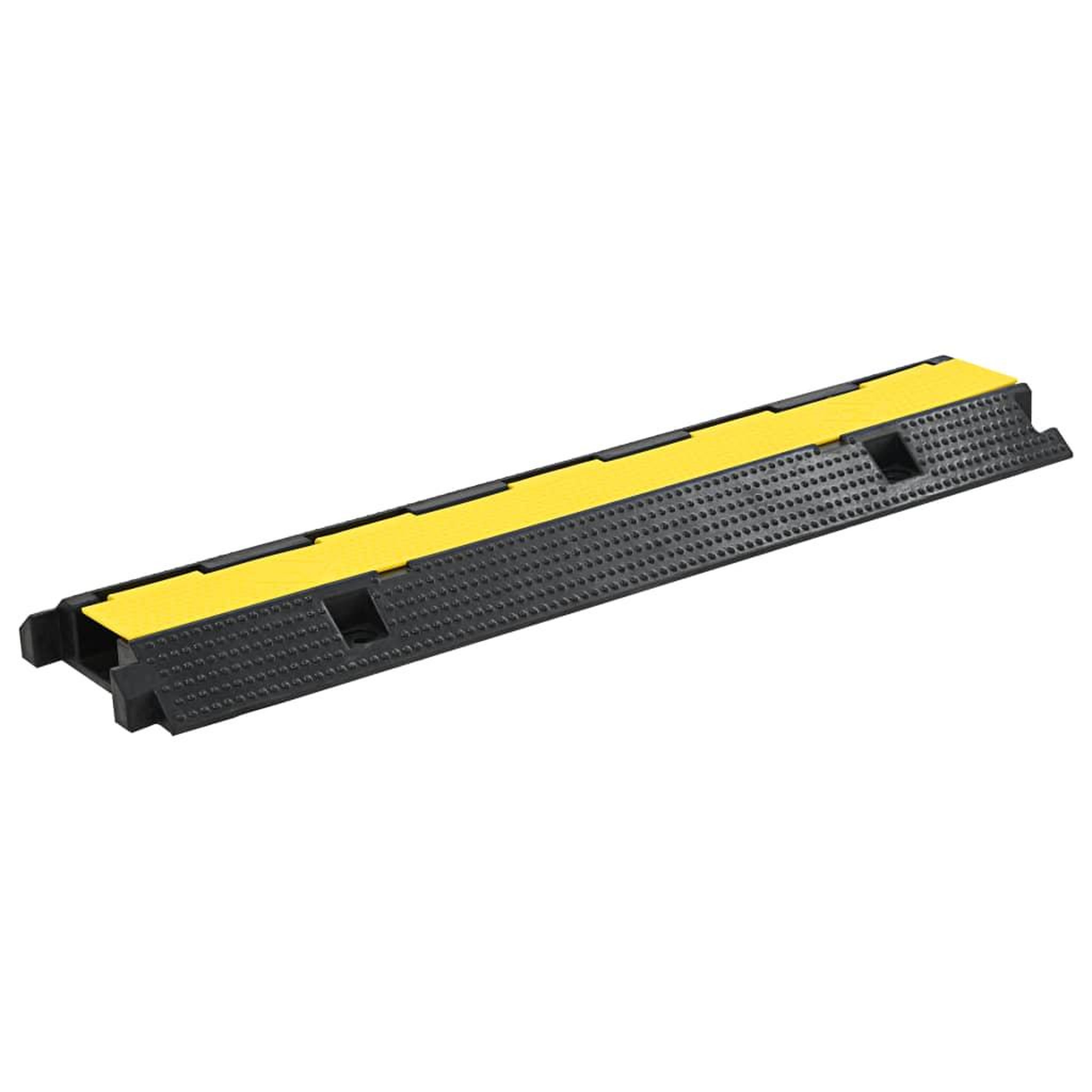 Voir la diapositive 2 : VIDAXL Rampe de protection de cable 2 pcs 1 canal caoutchouc 100 cm