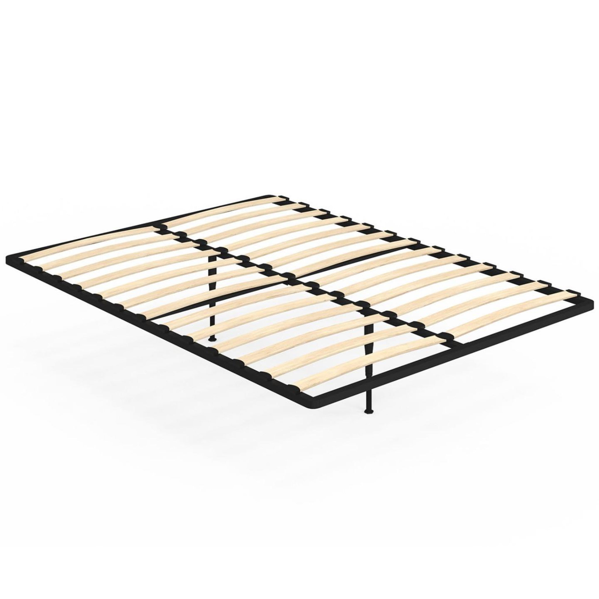 ID MARKET Sommier cadre métal à lattes fixe 140 x 190 cm