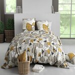ATELIER DU COTON Parure housse de couette 100% coton 57fils arom. Coloris disponibles : Multicolore
