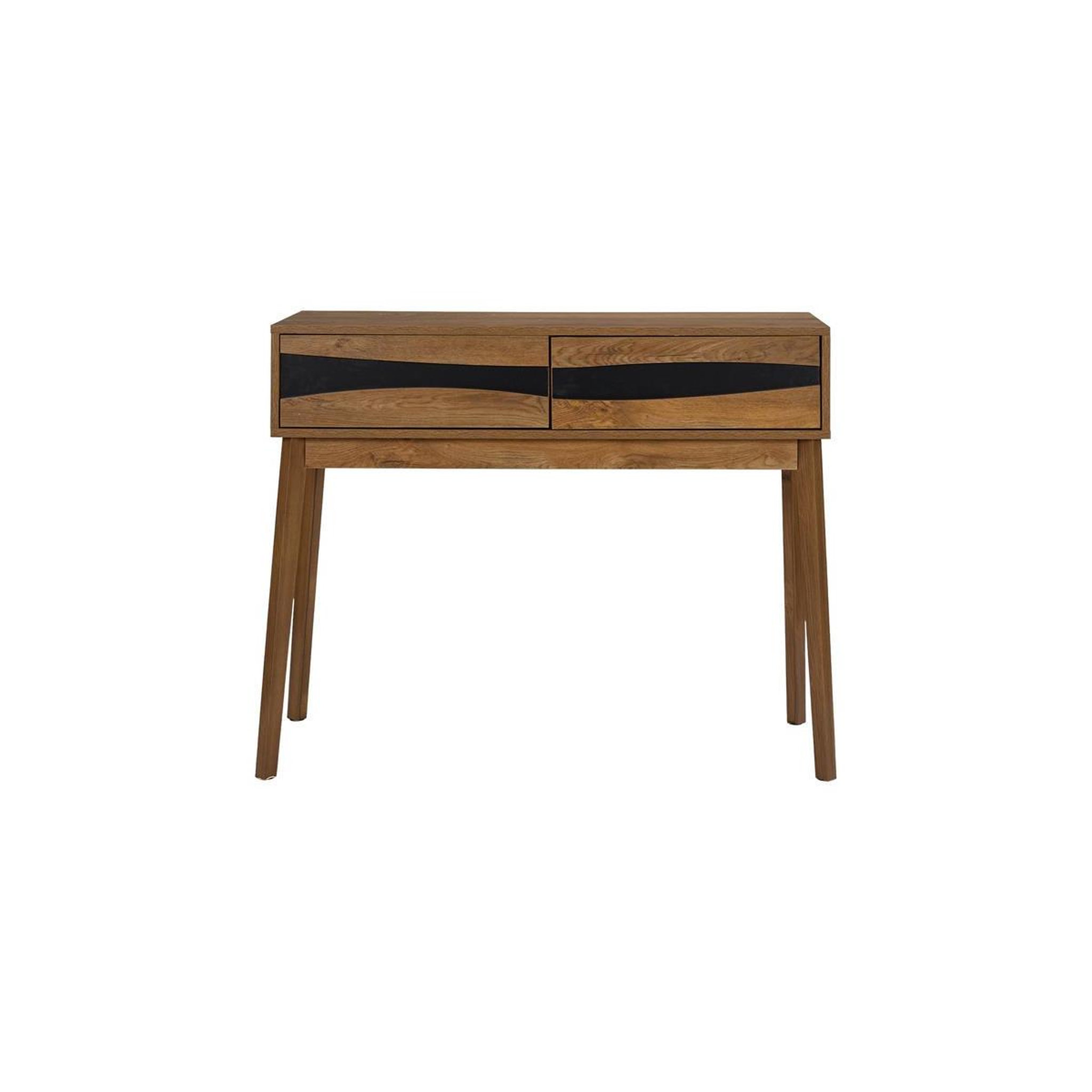 Voir la diapositive 2 : The Home Deco Factory Console 2 Tiroirs  Forest  100cm Marron
