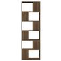 Voir la diapositive 5 : VIDAXL Bibliotheque/Separateur de piece Chene marron 60x24x186 cm