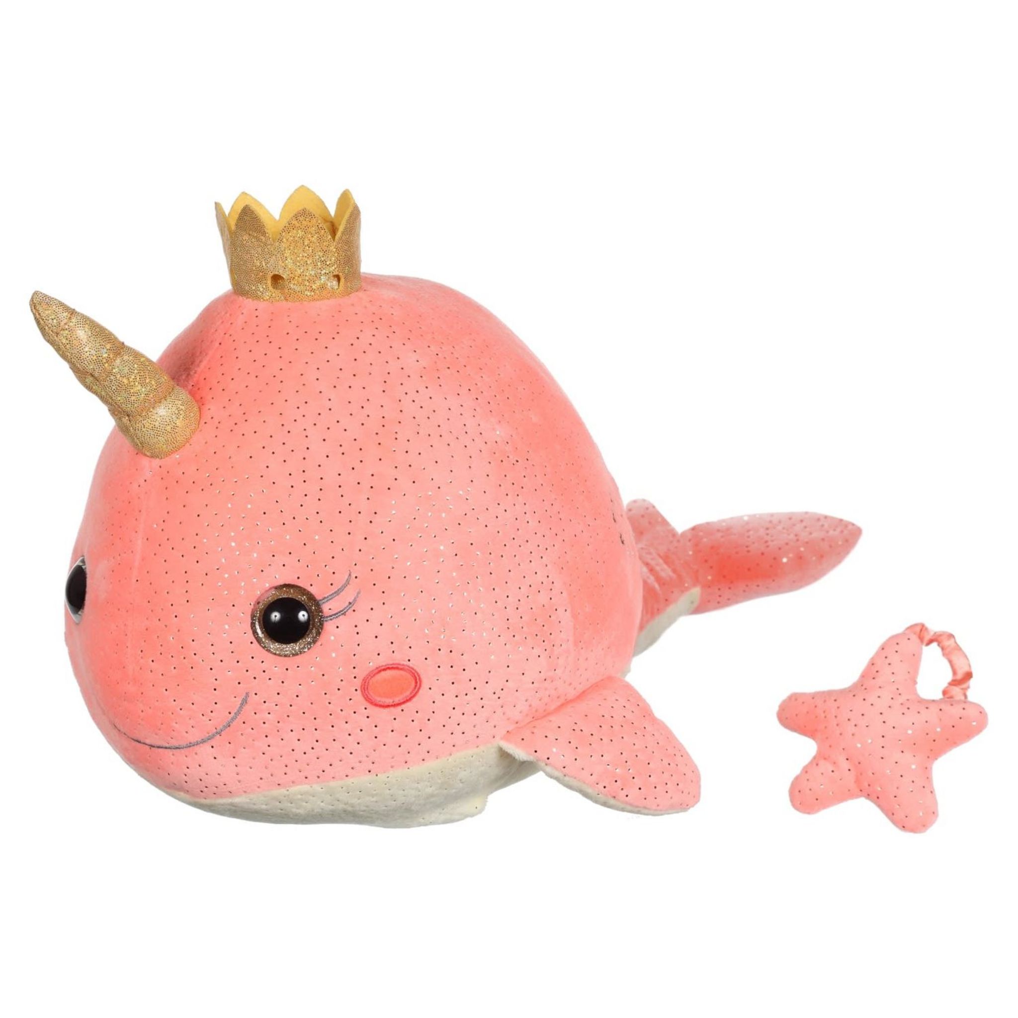 GIPSY Peluche licorne des mers sons et lumières 35 cm 