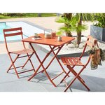 HESPERIDE Table de jardin carrée Greensboro 70 x 70 cm Ambre - Hespéride