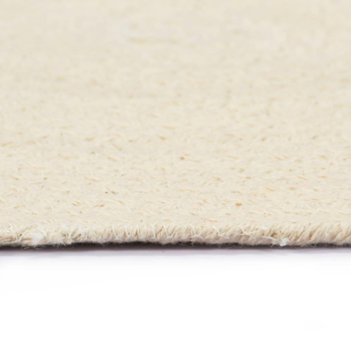 VIDAXL Napperons 4 pcs Naturel Plain 38 cm Rond Coton