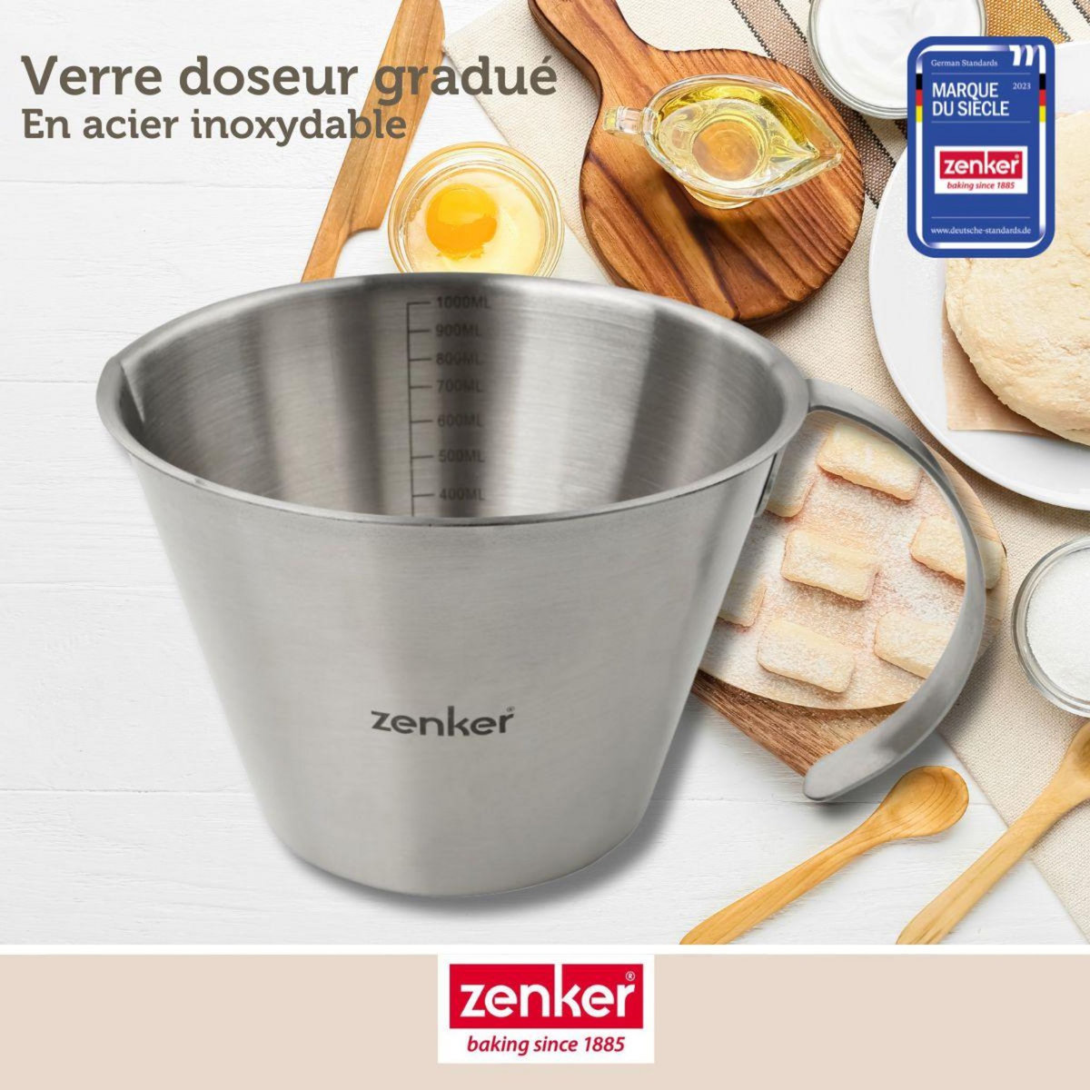 ZENKER Verre doseur 1 litre Zenker Smart Pastry