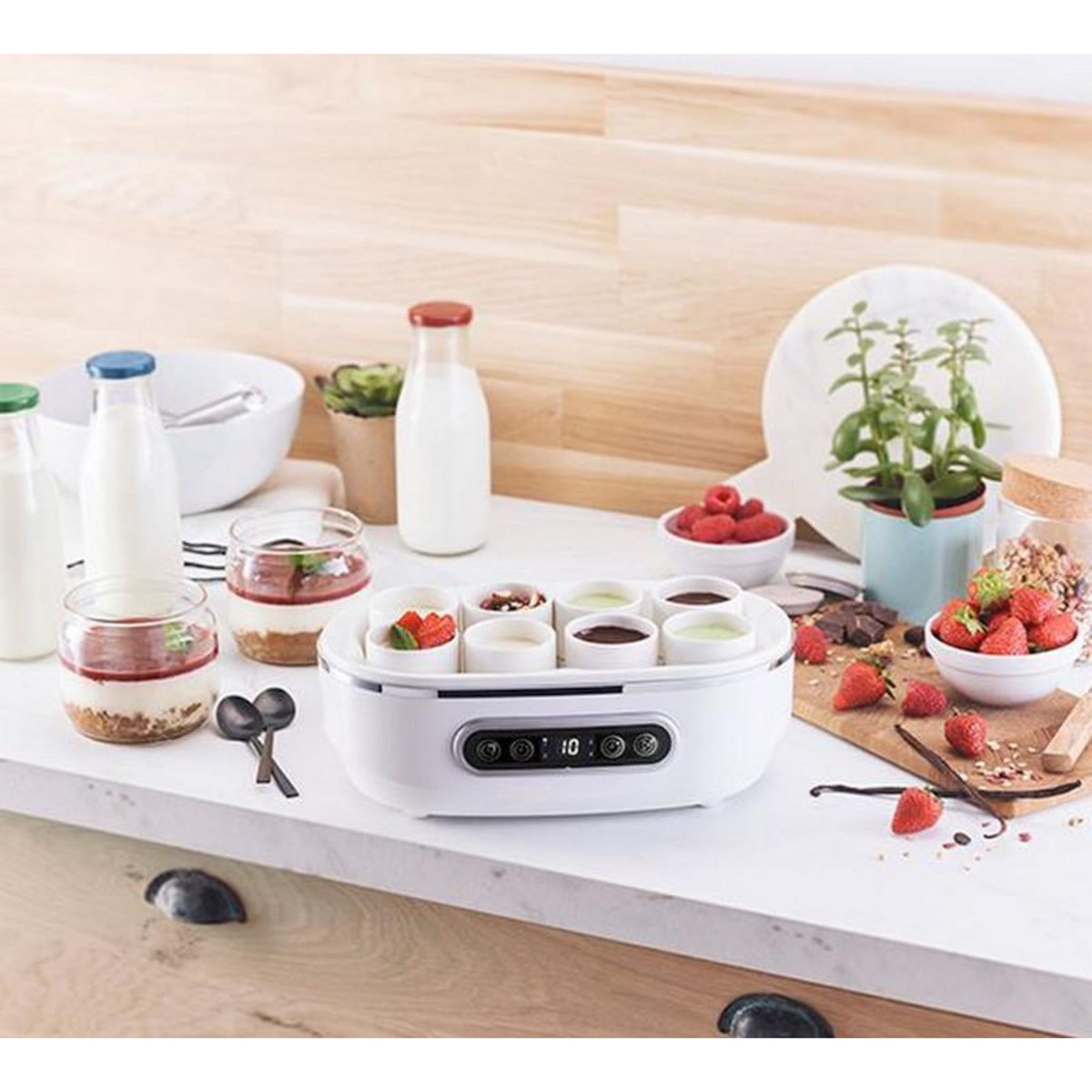 Simeo Yaourtière 8 pots 20w - yva640