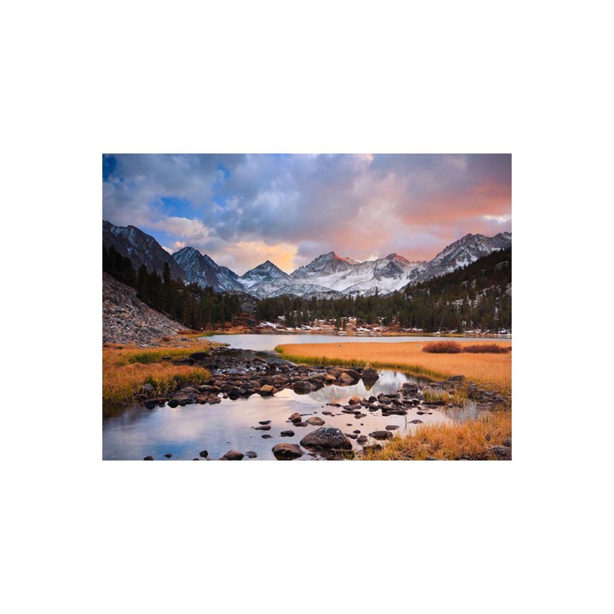 Voir la diapositive 2 : Paris Prix Papier Peint  Paysage de Montagne Printemps Arrive