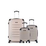 BLUESTAR BLUESTAR - LOT DE 3 - Valises grand format, cabine et cabine XXS OPERA. Coloris disponibles : Noir, Beige, Bleu, Orange, Rose, Gris
