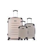 BLUESTAR BLUESTAR - LOT DE 3 - Valises grand format, cabine et cabine XXS OPERA. Coloris disponibles : Beige, Orange, Noir, Rose, Bleu