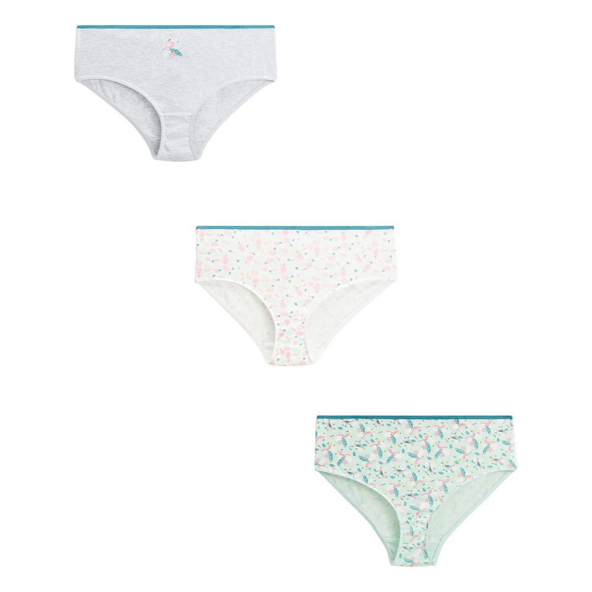 Petit Béguin Lot de 3 culottes fille Summer