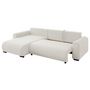 Voir la diapositive 3 : BEST MOBILIER Rosalie - canapé d'angle réversible 4 places convertible avec coffre en velours texturé