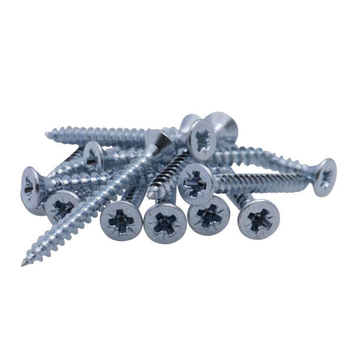  Vis à bois tête fraisée PZ zinguée Vissal filet total 4x50 mm  x15 vis