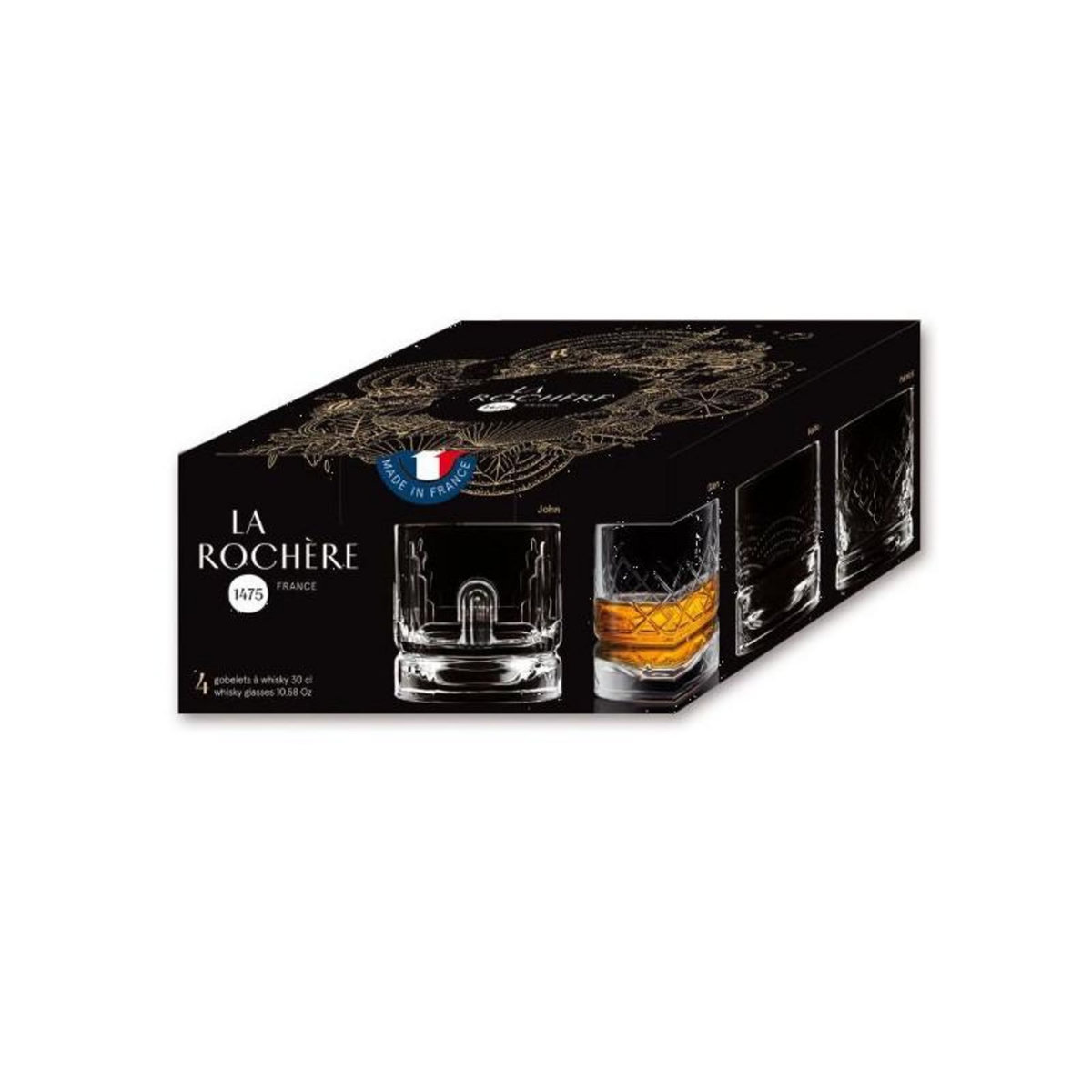 DANDY SET DE 4 GOBELETS WHISKY LA ROCHERE - 642701
