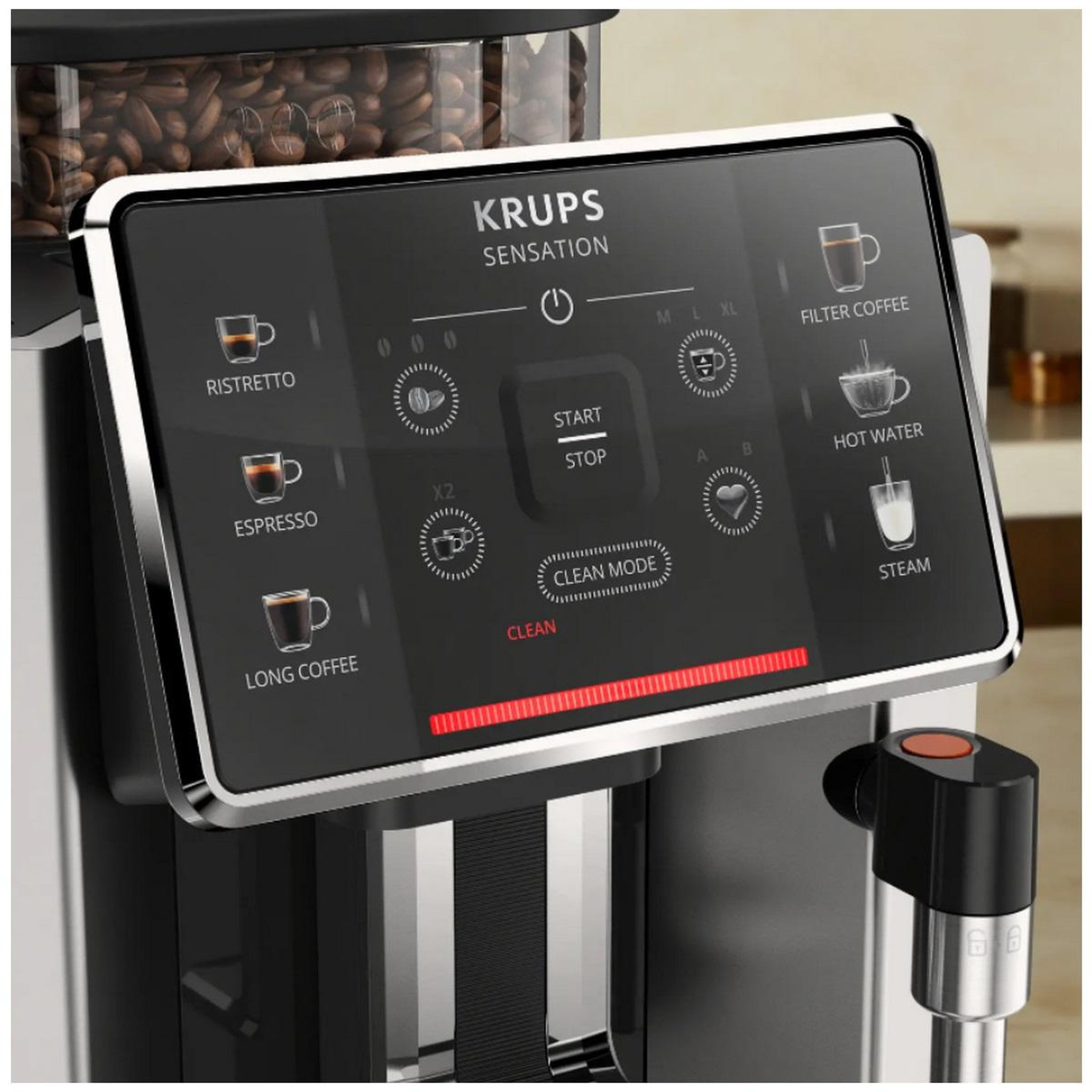 Voir la diapositive 4 : KRUPS Robot café 15 bars noir - ea910a10