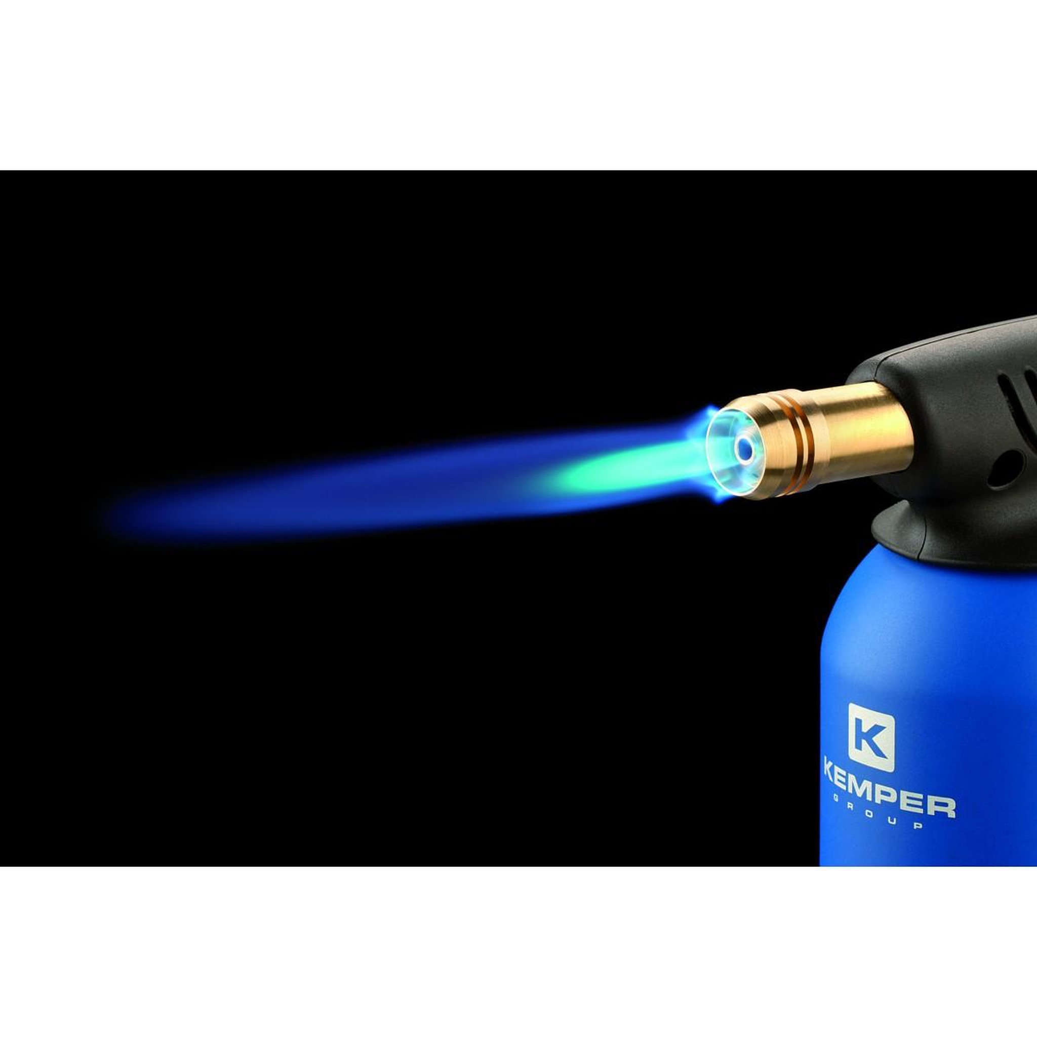 Voir la diapositive 4 : Kemper Lampe a souder coque acier allumage piezo + 8 cartouches de gaz 190gr stop gaz perçables kemper