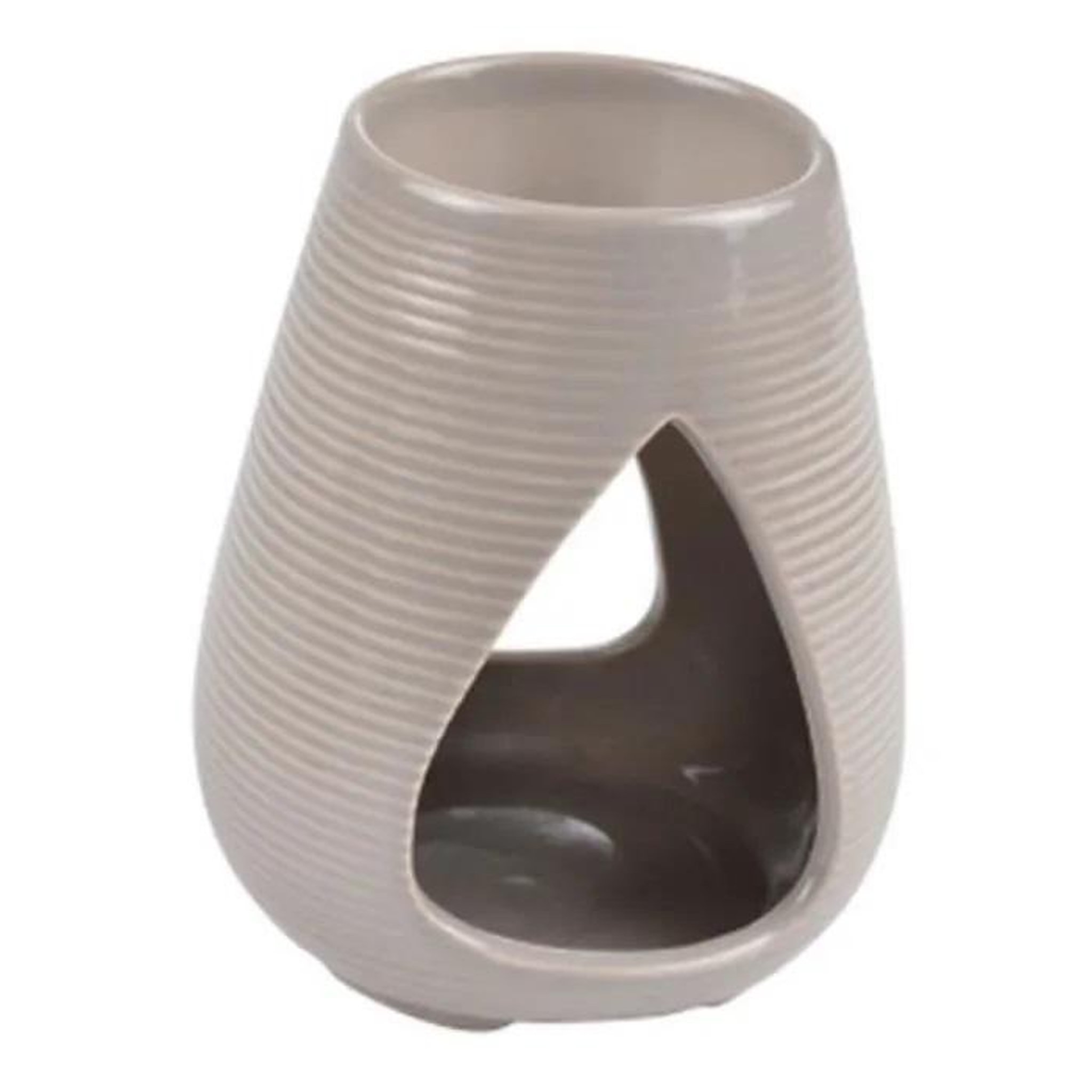 Eden Brûleur a huile en céramique design élégant taupe