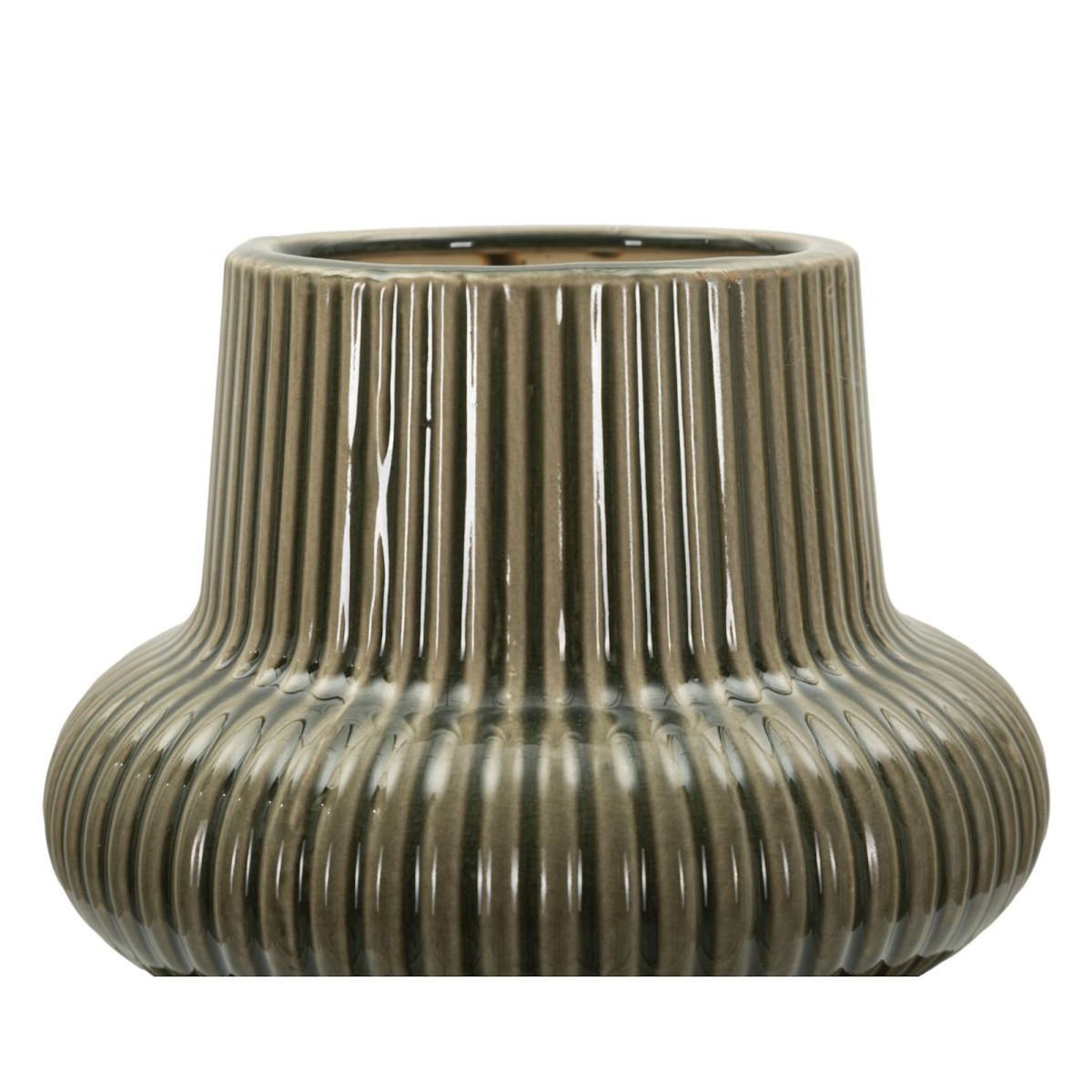 Paris Prix Vase Design en Céramique  Armony  36cm Vert