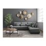 Voir la diapositive 4 : LOUNGITUDE Canapé d'angle réversible convertible SEVARA 4 places - PU et tissu Gris - Coffre de rangement - L267 x P200 x H90 cm