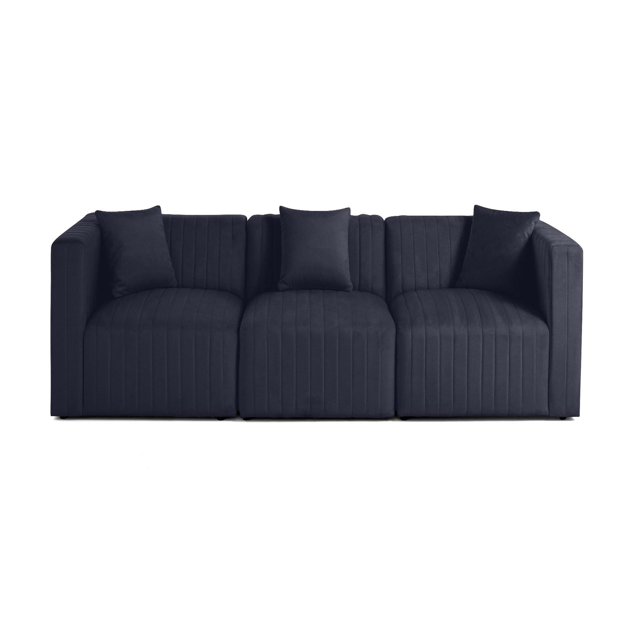 Voir la diapositive 1 : BEST MOBILIER Nova - canapé modulable 3 places - en velours