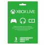 Voir la diapositive 1 : MICROSOFT Abonnement Xbox Live Gold 3 Mois