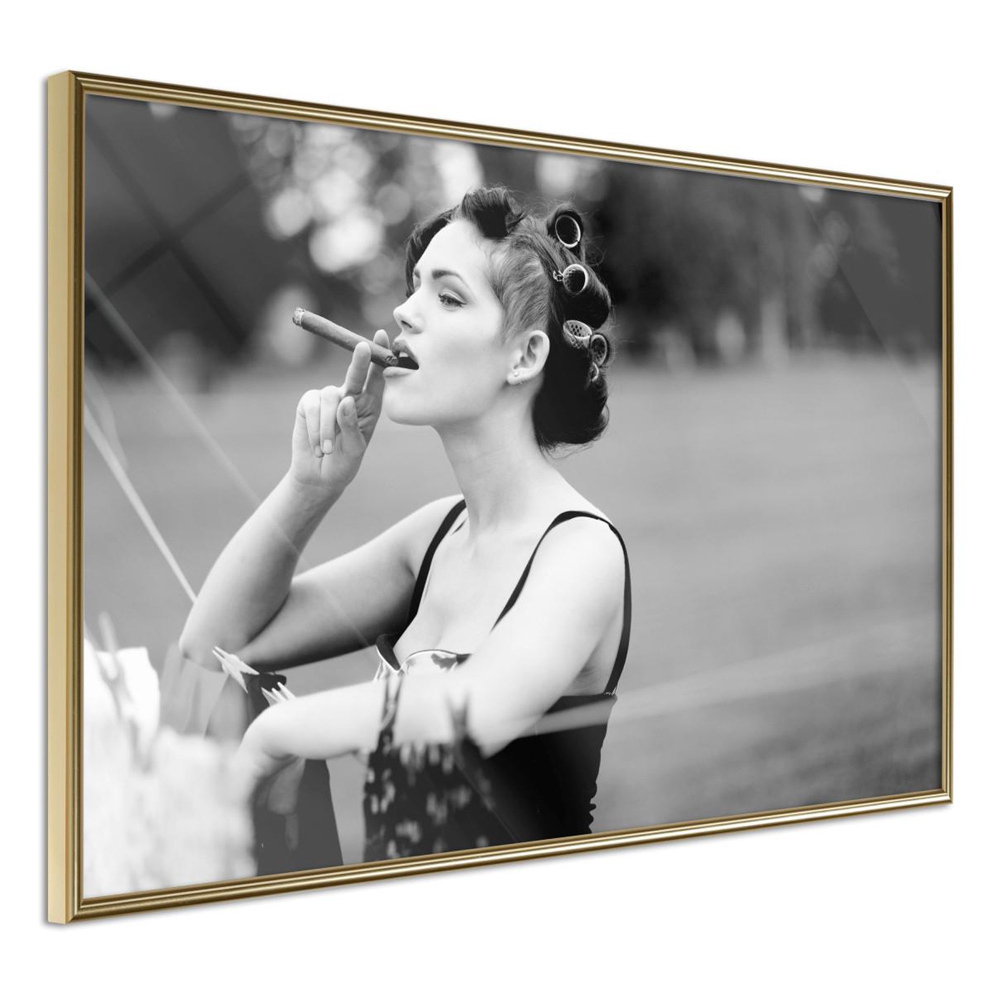 Paris Prix Affiche murale encadrée  smoking harms your health