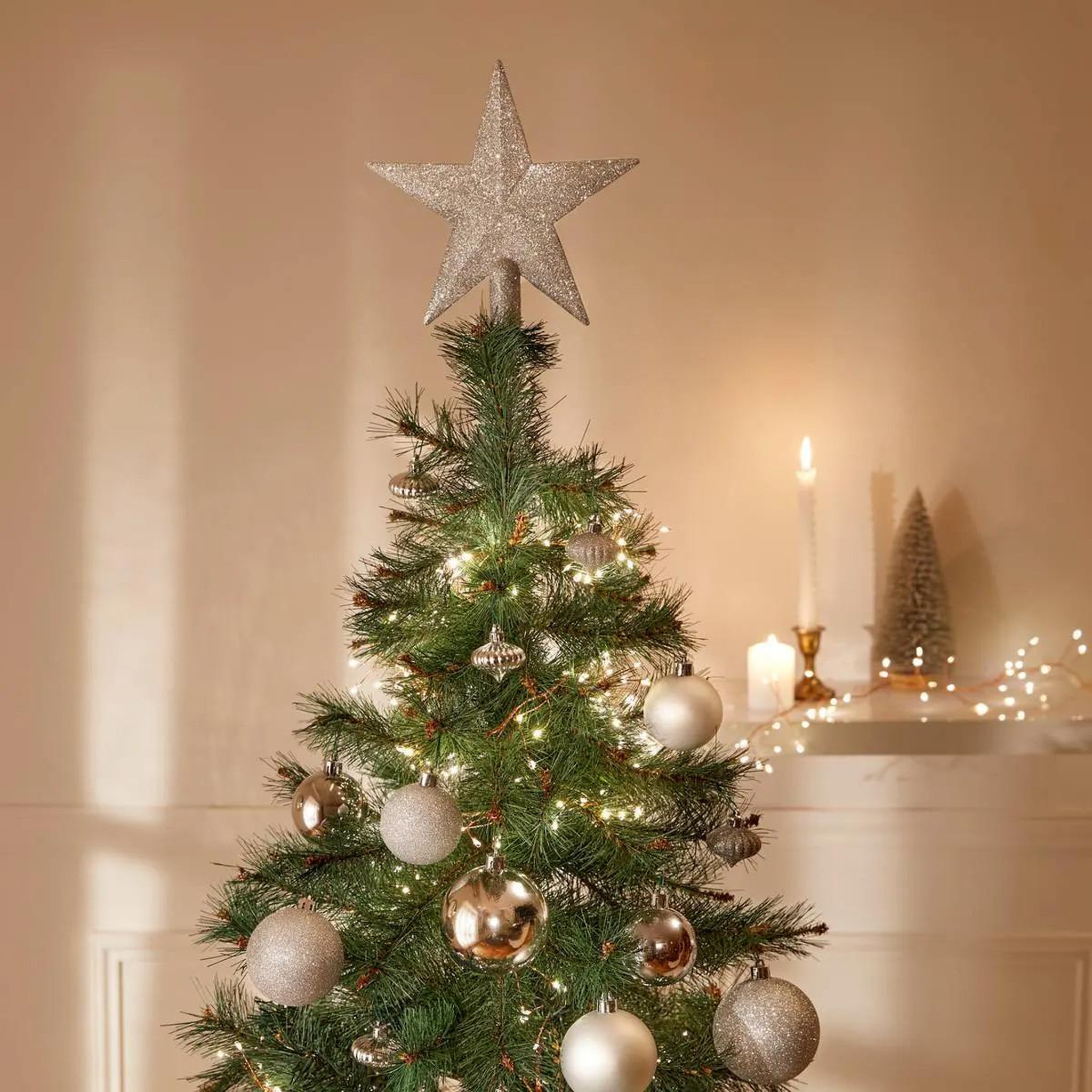 Voir la diapositive 4 : FEERIC LIGHT & CHRISTMAS Kit 18 Pièces Déco de Noël  Colorama  23cm Argent