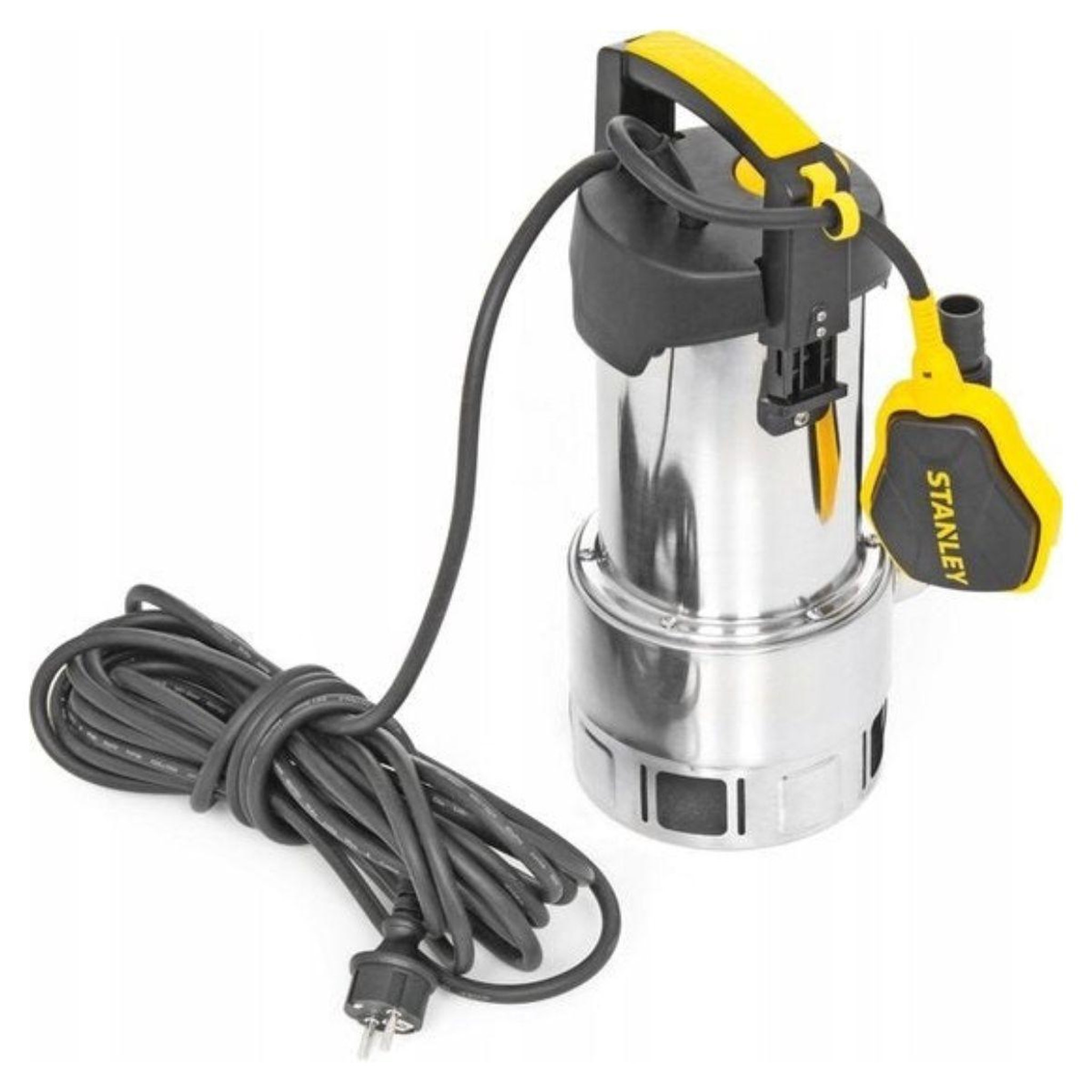 Voir la diapositive 6 : Stanley Pompe immergée eaux usées 1100w - pompe vide cave flotteur intégré débit max 16500 l/h élévation 10.5m stanley