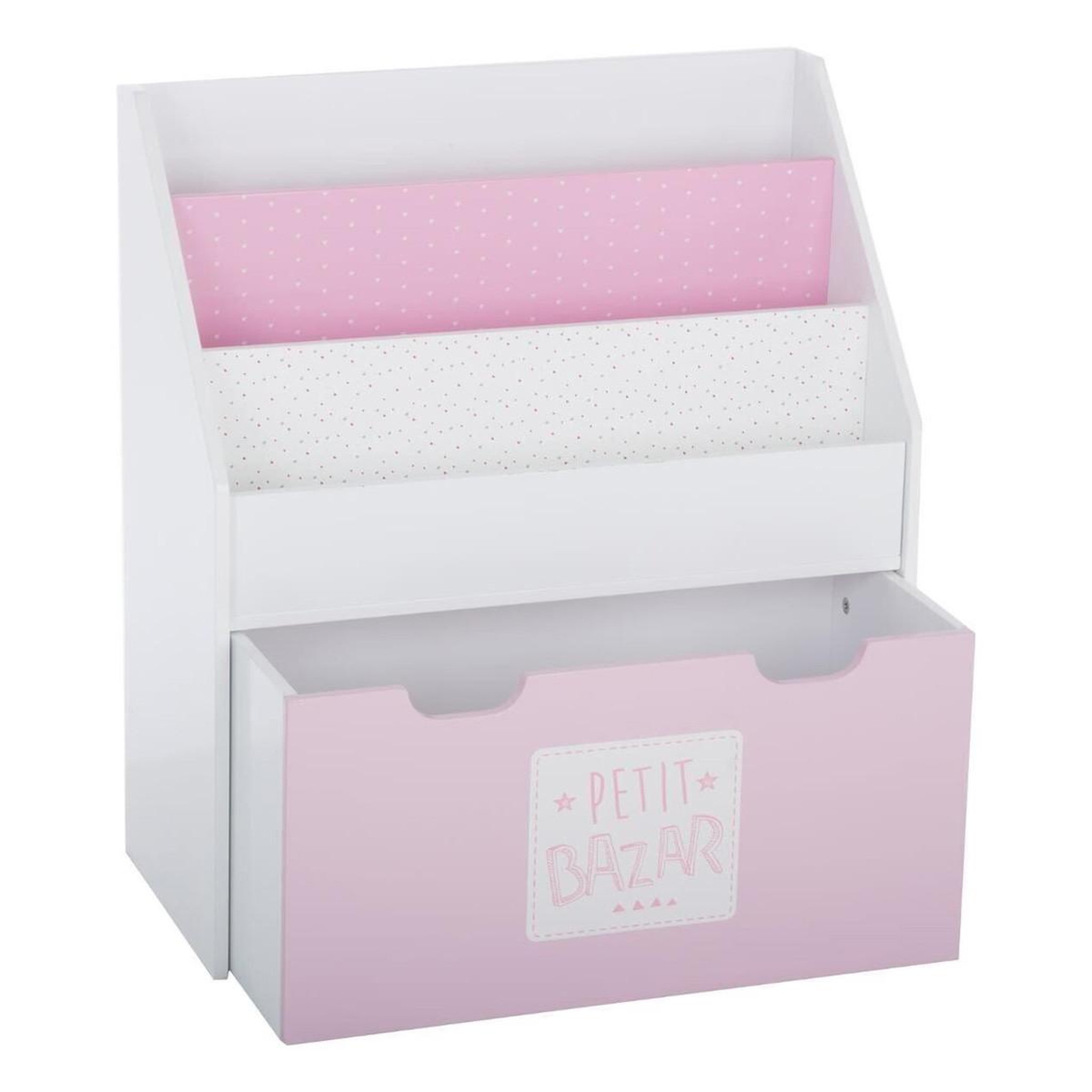 Voir la diapositive 1 : Atmosphera Kids Bibliothèque enfant  girl  70cm rose