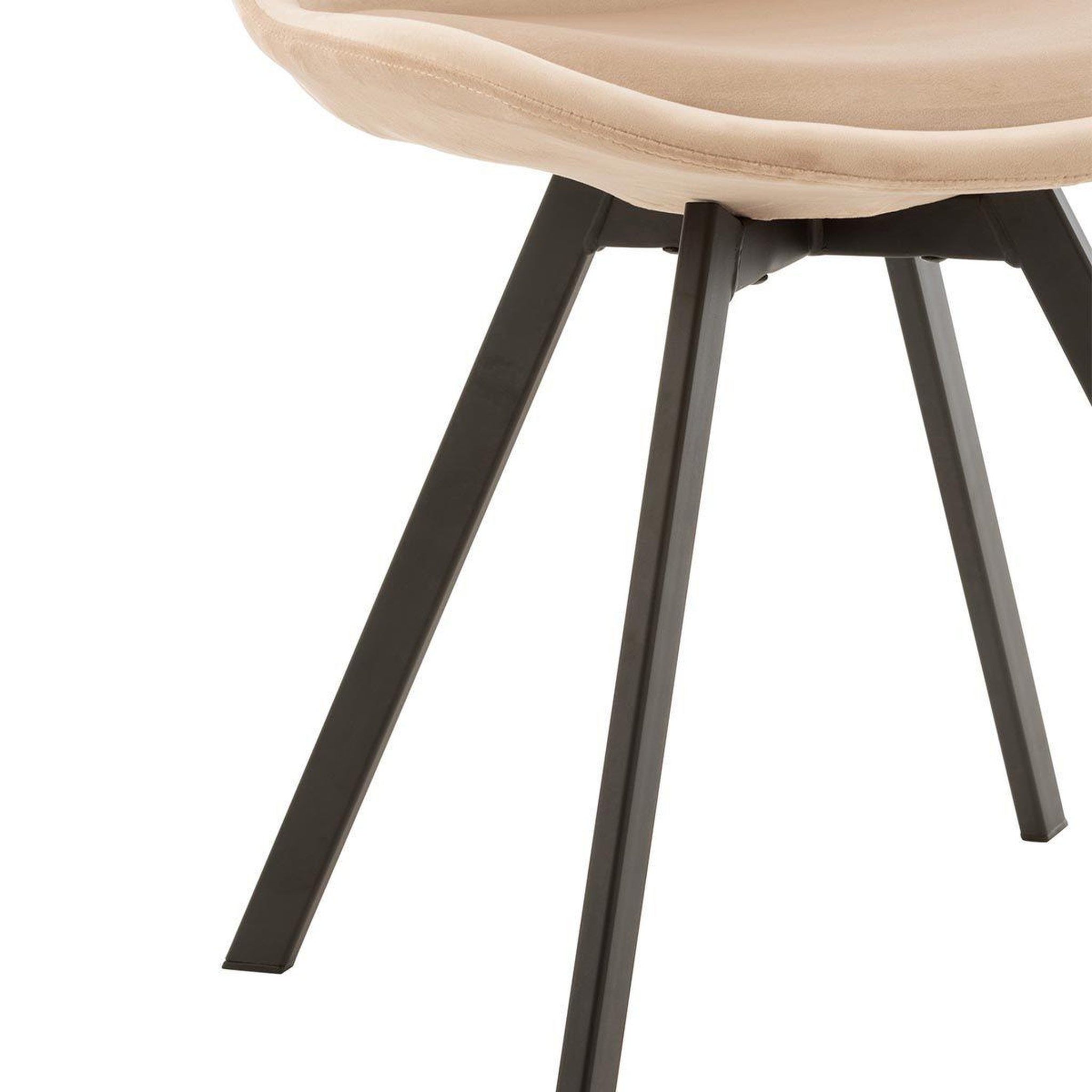Voir la diapositive 5 : J-LINE Chaise Design  Hélène  84cm Beige
