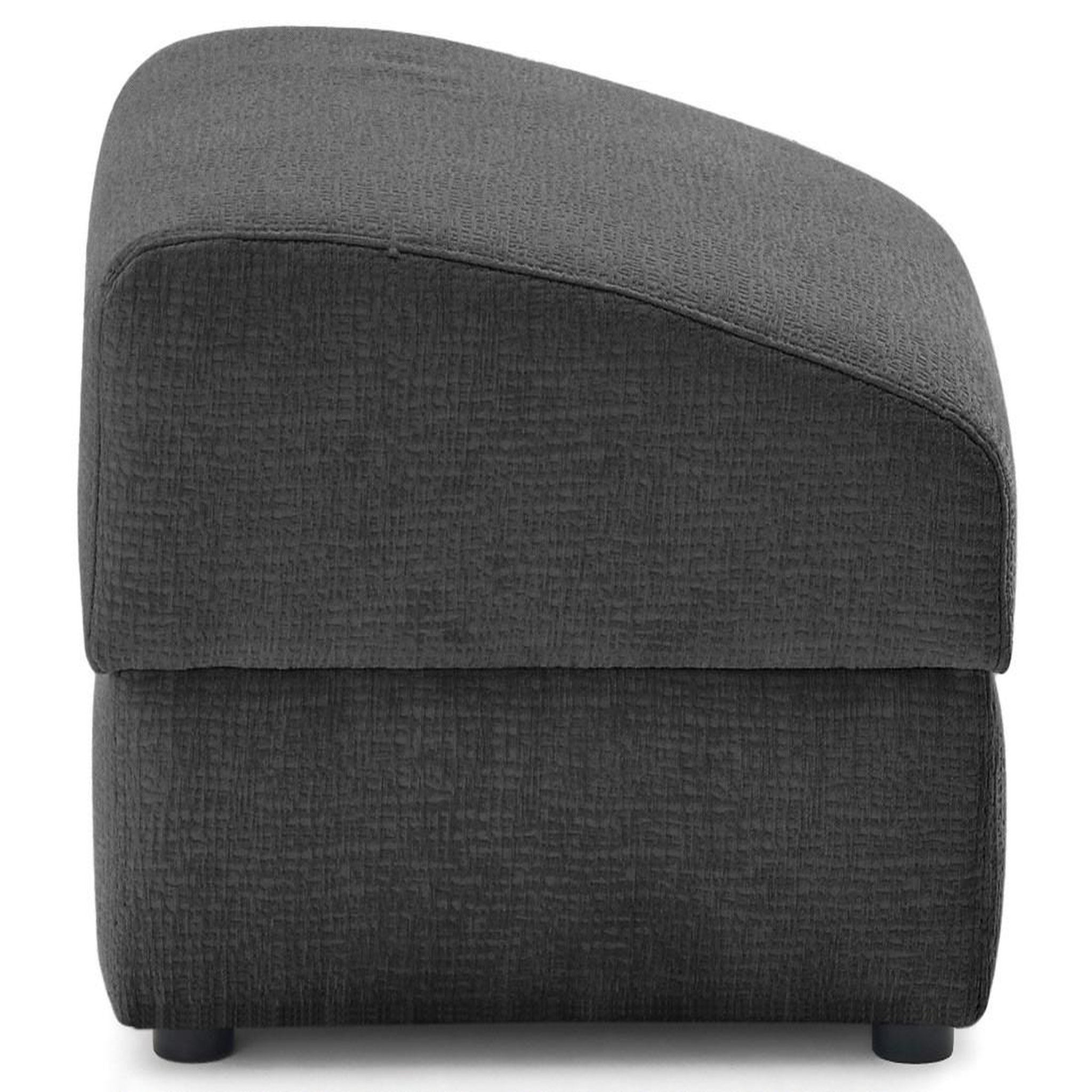 Voir la diapositive 4 : LISA DESIGN Bastille - pouf en tissu velours relief