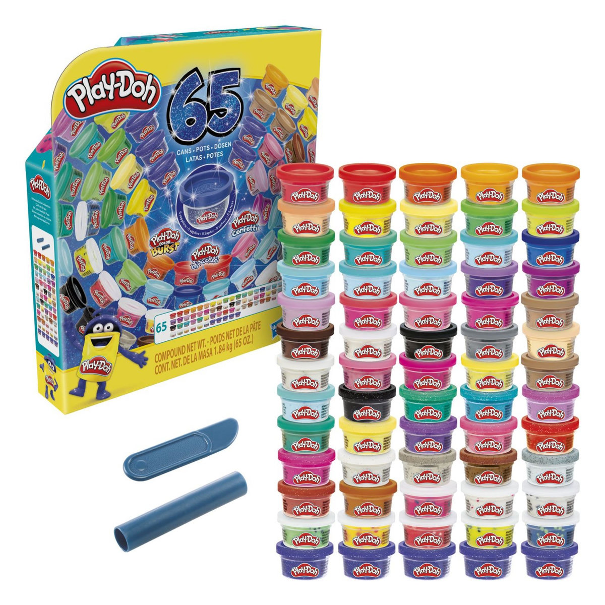 HASBRO Play-Doh 65 ans Coffret 65 pots