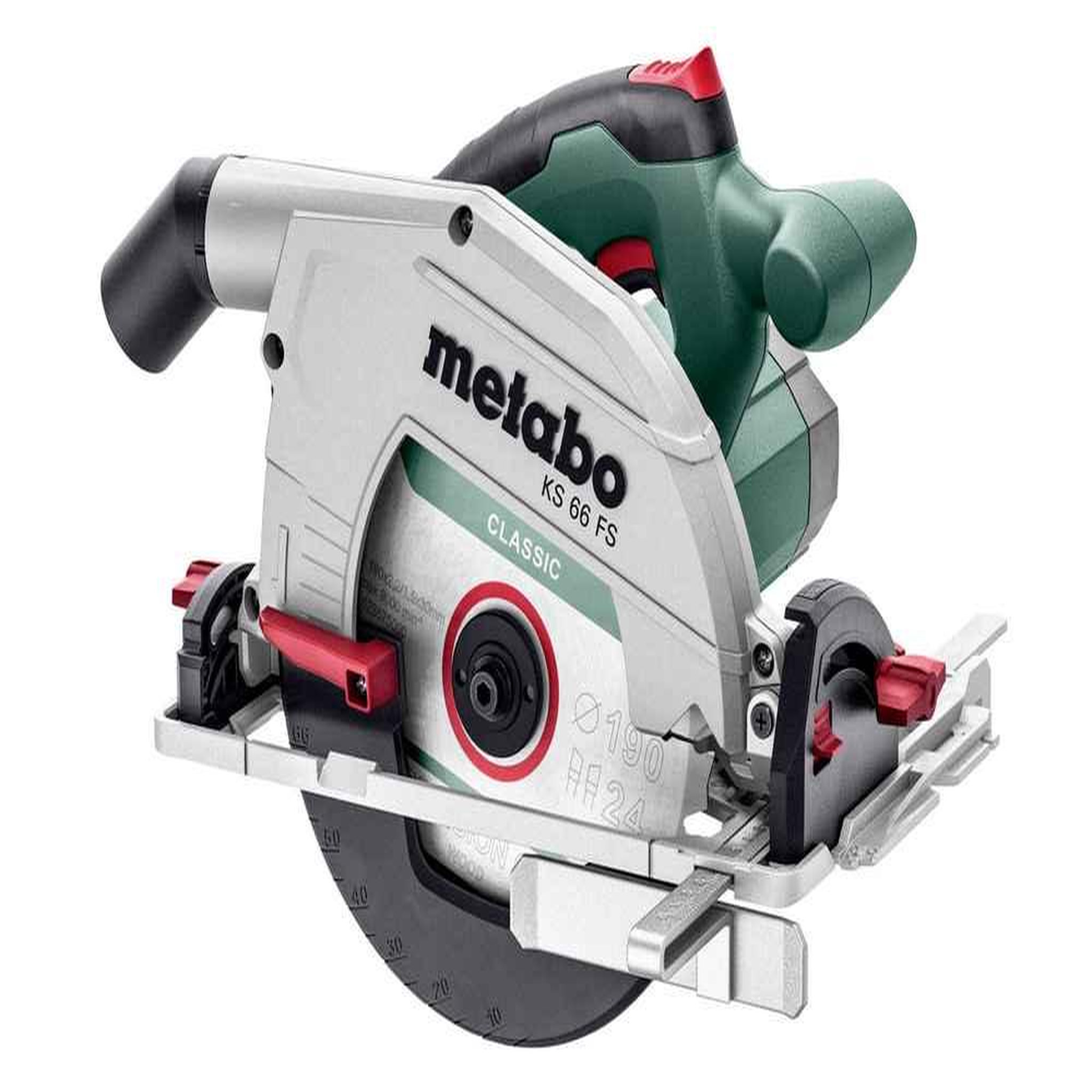 METABO SAS Scie circulaire KS 66 FS - 1500W - Profondeur de coupe 66 mm - Coffret Metabox